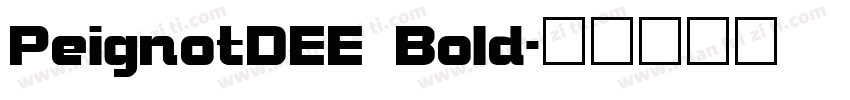 PeignotDEE Bold字体转换